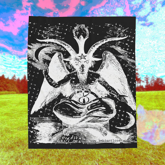 mystical_baphomet_velveteen_plush_blanket - www.ambientloser.com Design